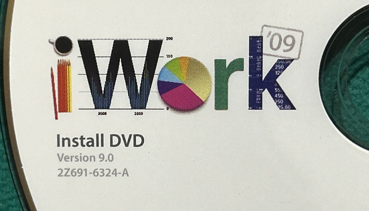 Apple iWork 09 Family Pack for Mac Pages Numbers Keynote Complete