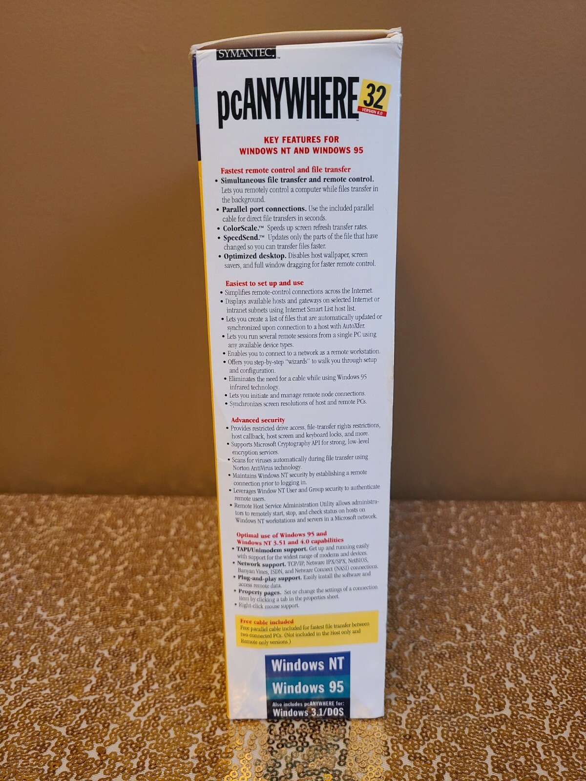 Symantec pcAnywhere Version 8.0 with Cable Included