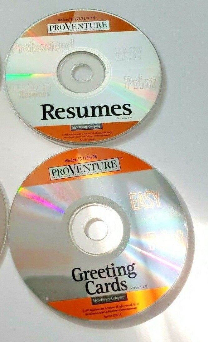 Pro Venture – Professional Tools For Small Businesses – Software CD Rom Windows