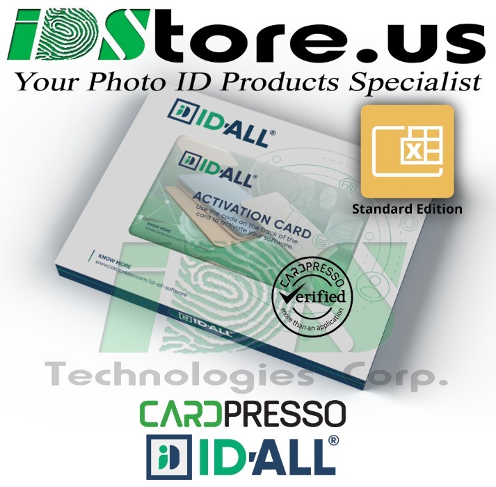 New CardPresso ID-ALL Standard Edition ID Card Design Software
