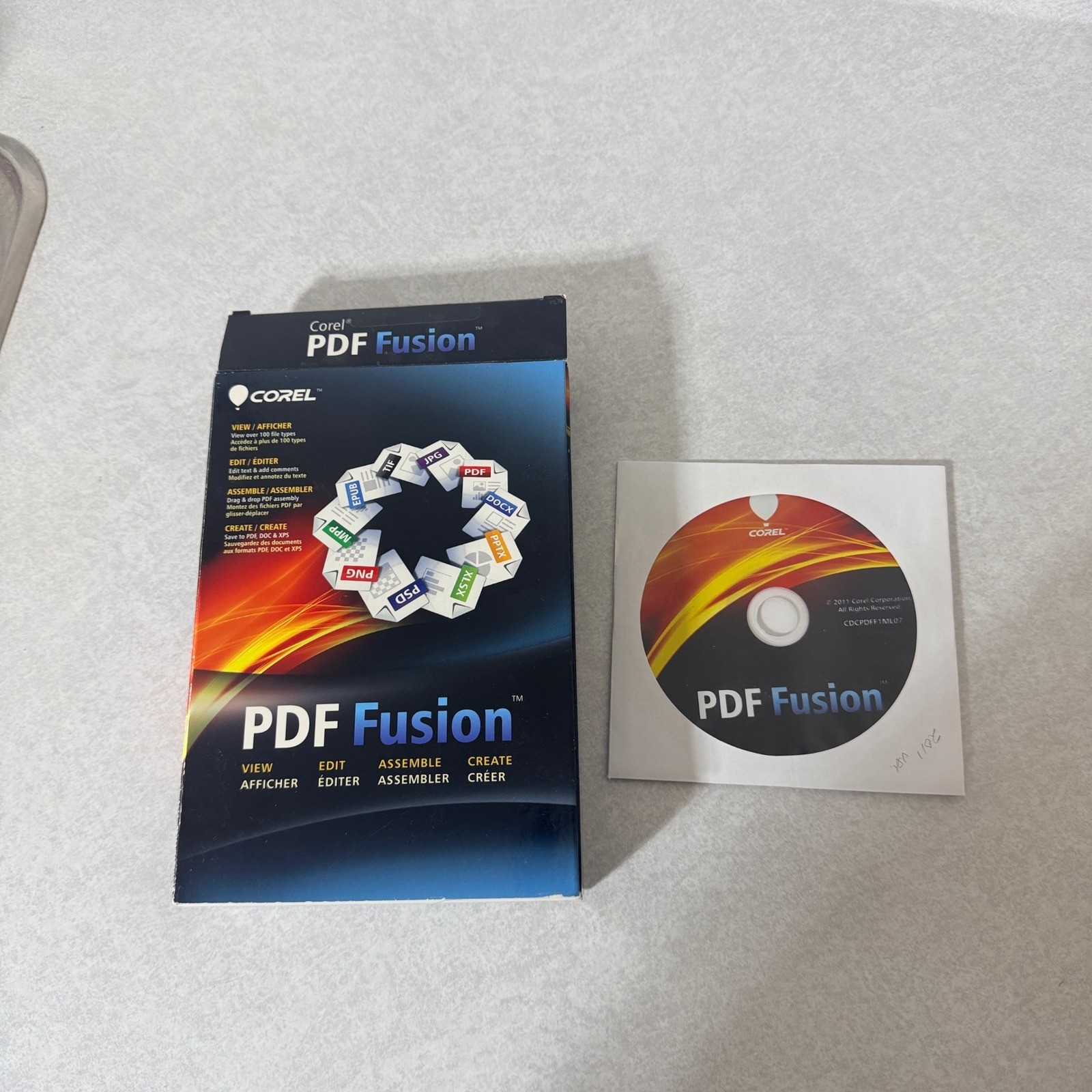 Corel PDF Fusion Software Disc View Edit Assemble Create PDF DOC