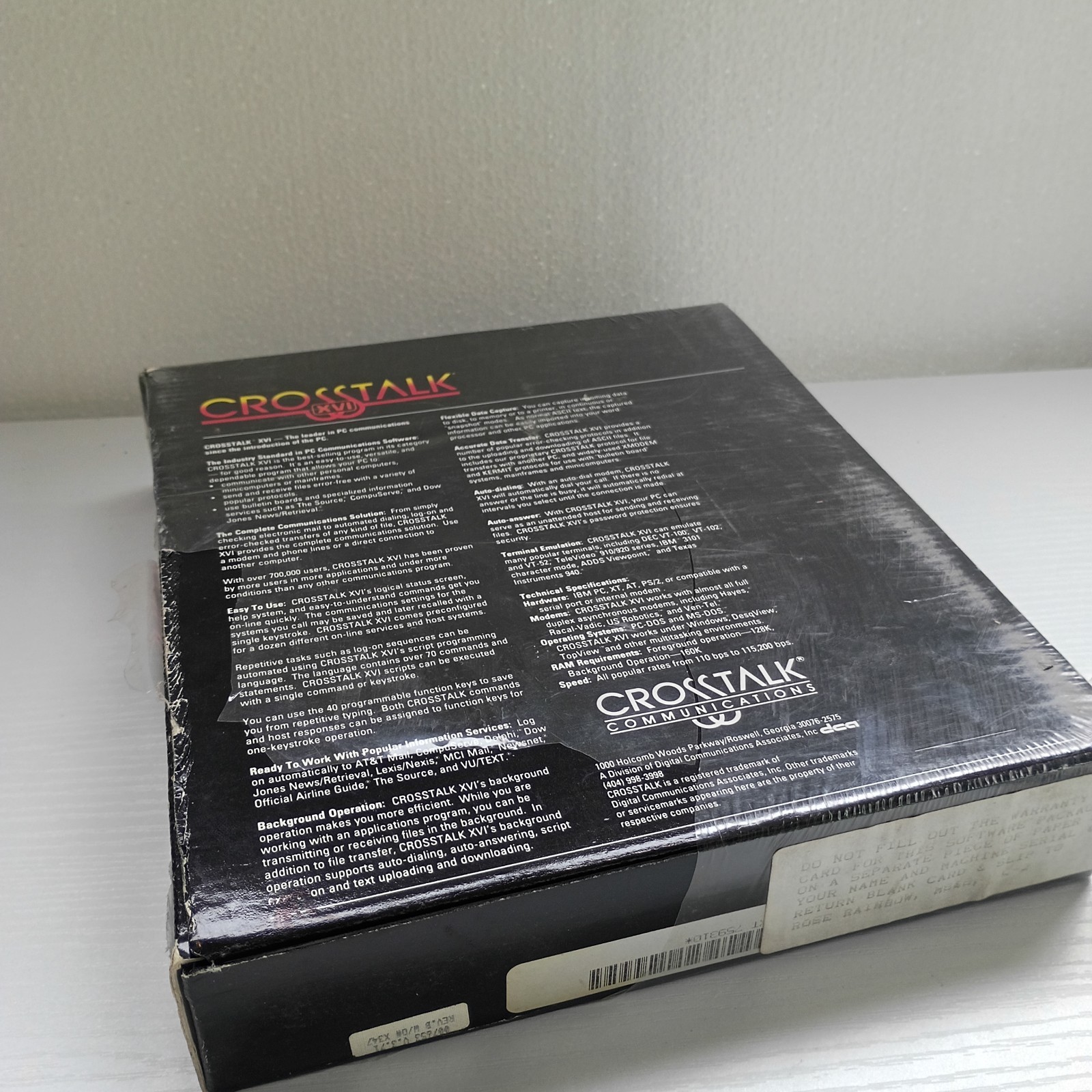 Crosstalk XVI Data Communication Software, 3.5″ Disks For IBM Vintage NOS Sealed