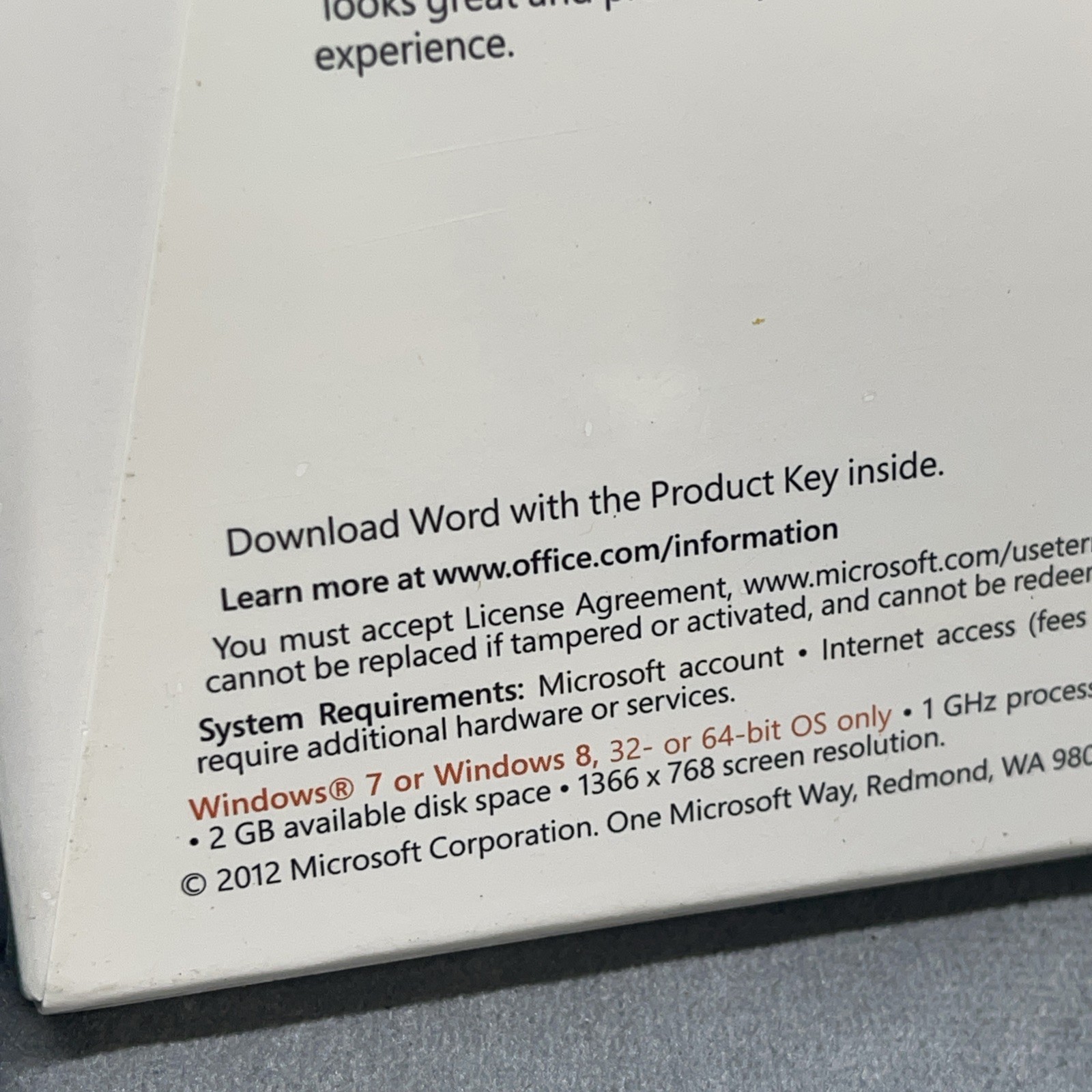 Microsoft Word 2013 & Microsoft Excel 2013 Key Cards In Sealed Boxes 1 PC