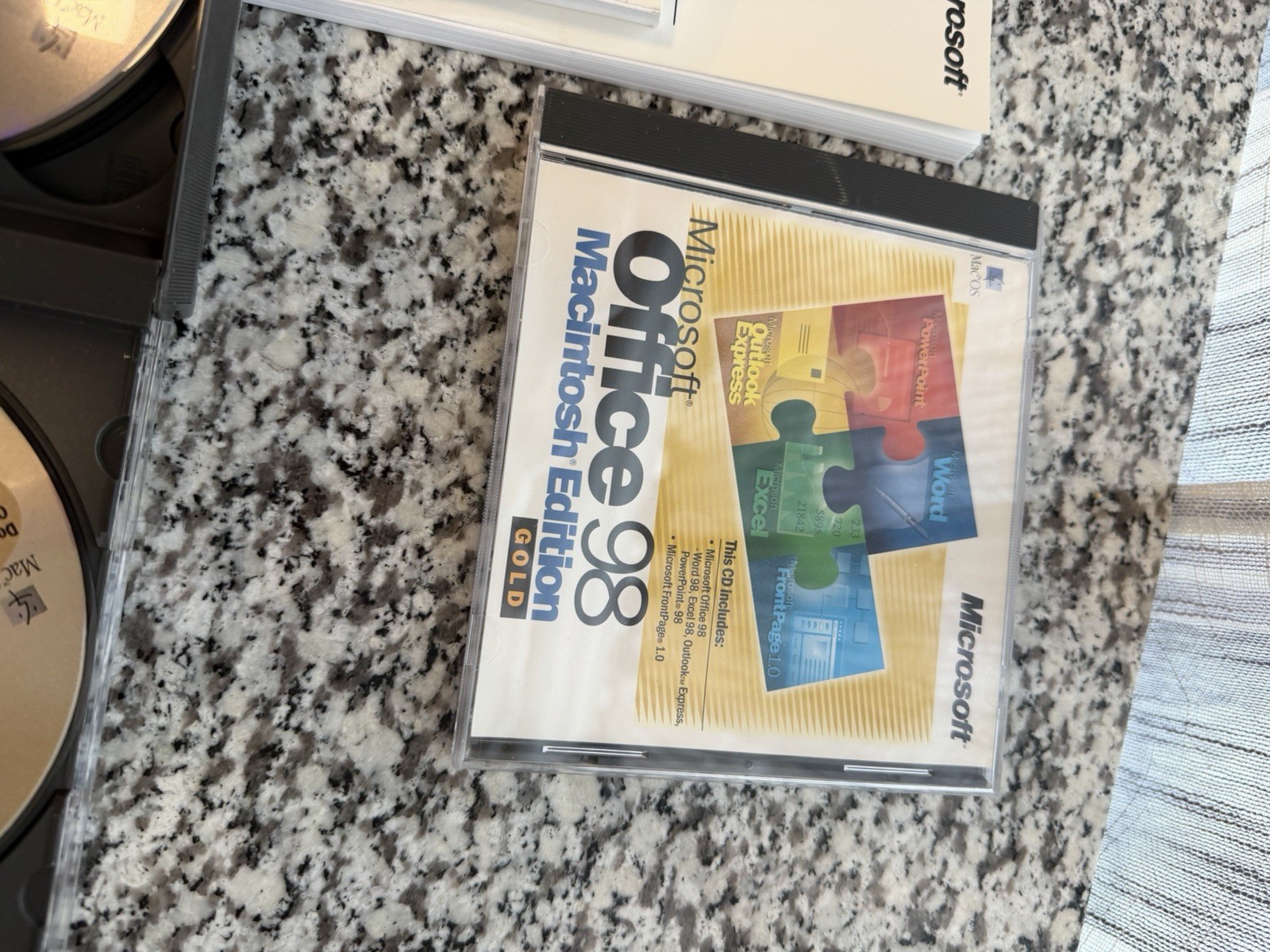 Vintage Microsoft Office 98 Macintosh Edition Upgrade Gold Edition