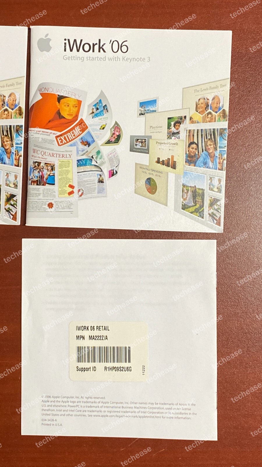 Apple iWork ’06 Full Version for Mac – Tested, MA222Z/A, Product Key, Manuals