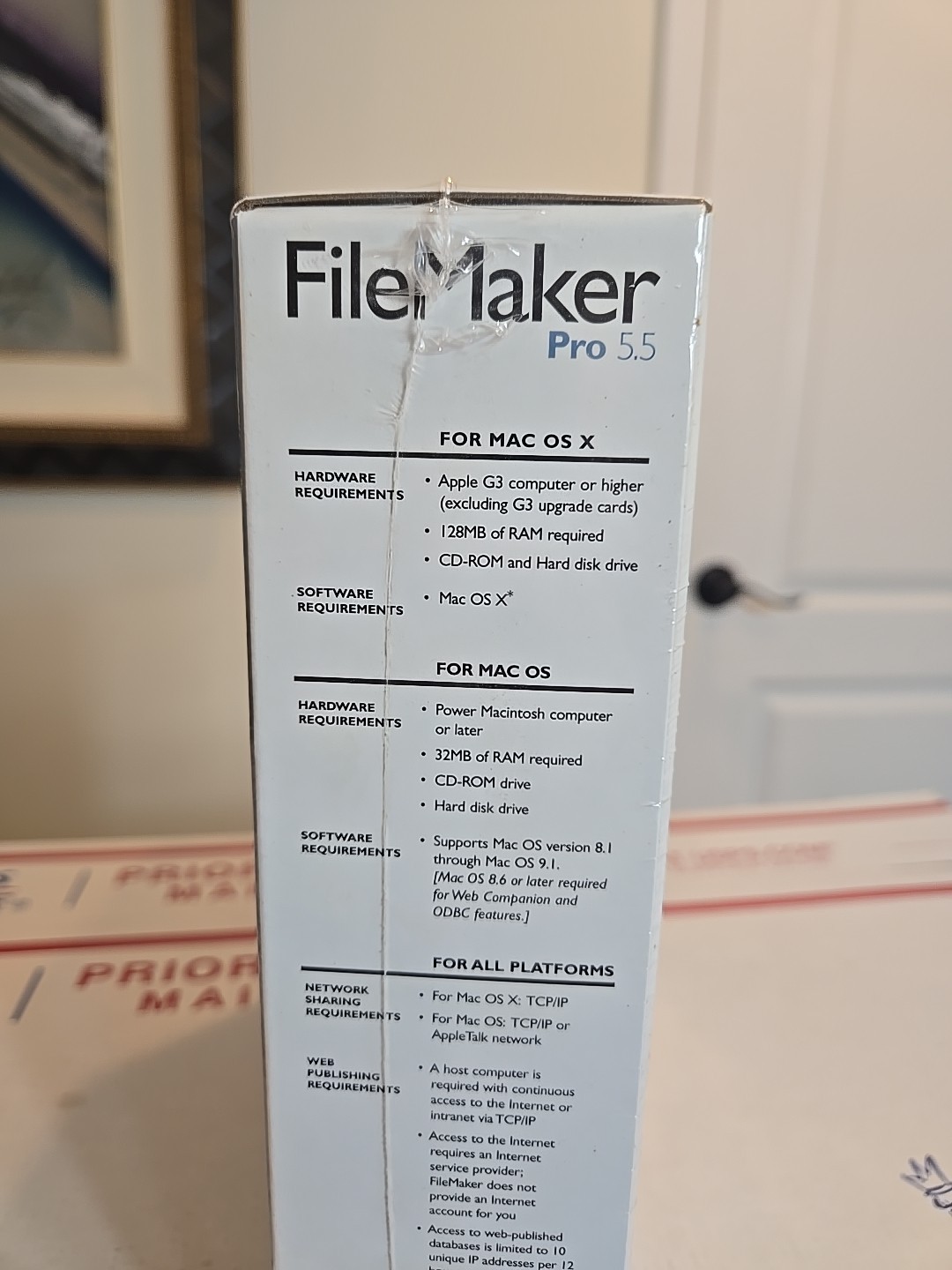 FILEMAKER PRO 5.5 For Mac, New, Sealed