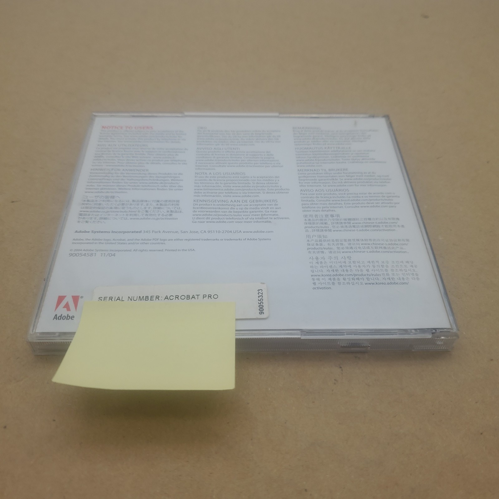 Adobe Acrobat 7.0 Standard ” UPGRADE ” CD – Windows w/ Serial Number-Used