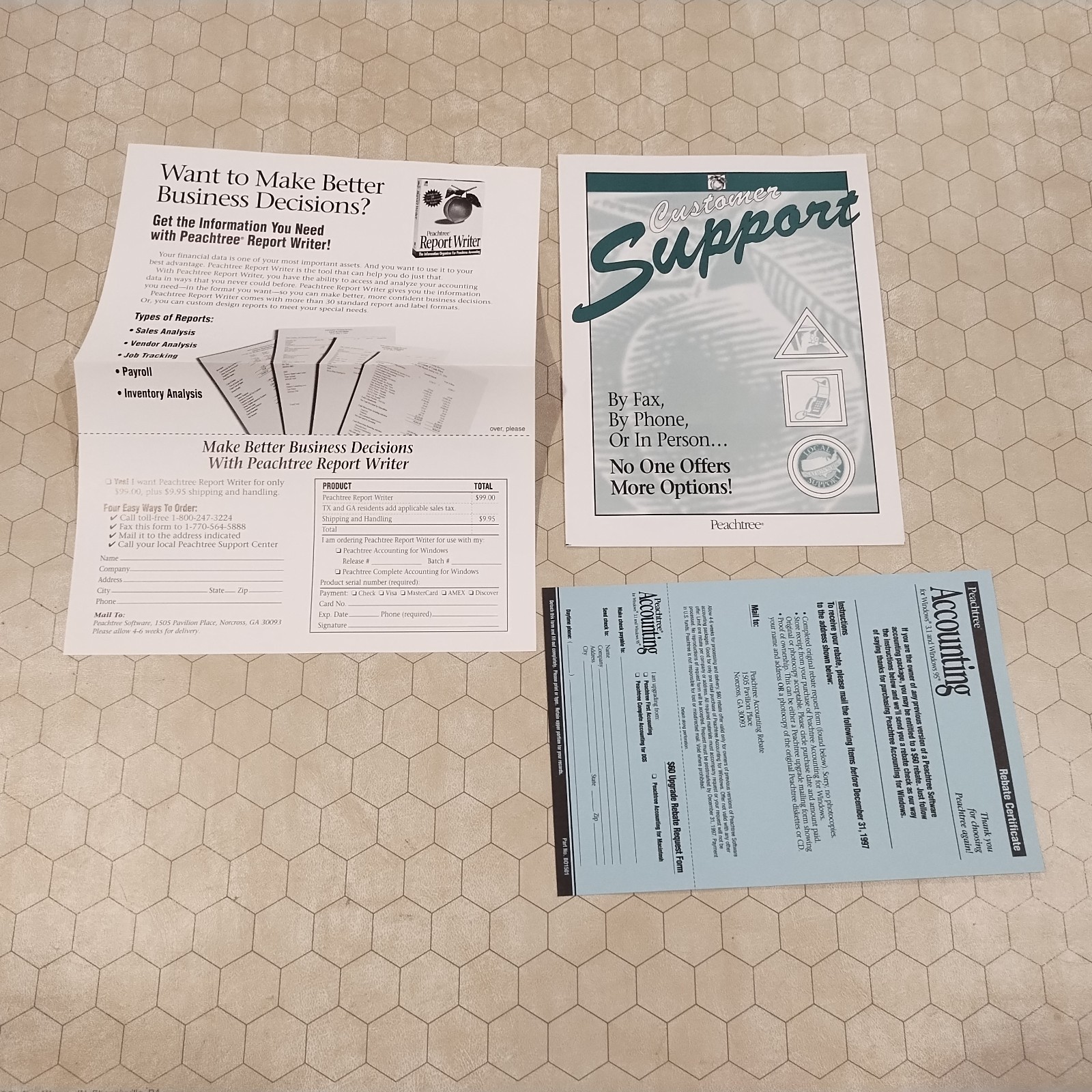 Peachtree Accounting Release 3.5, Windows 3.1/Windows 95, 1996