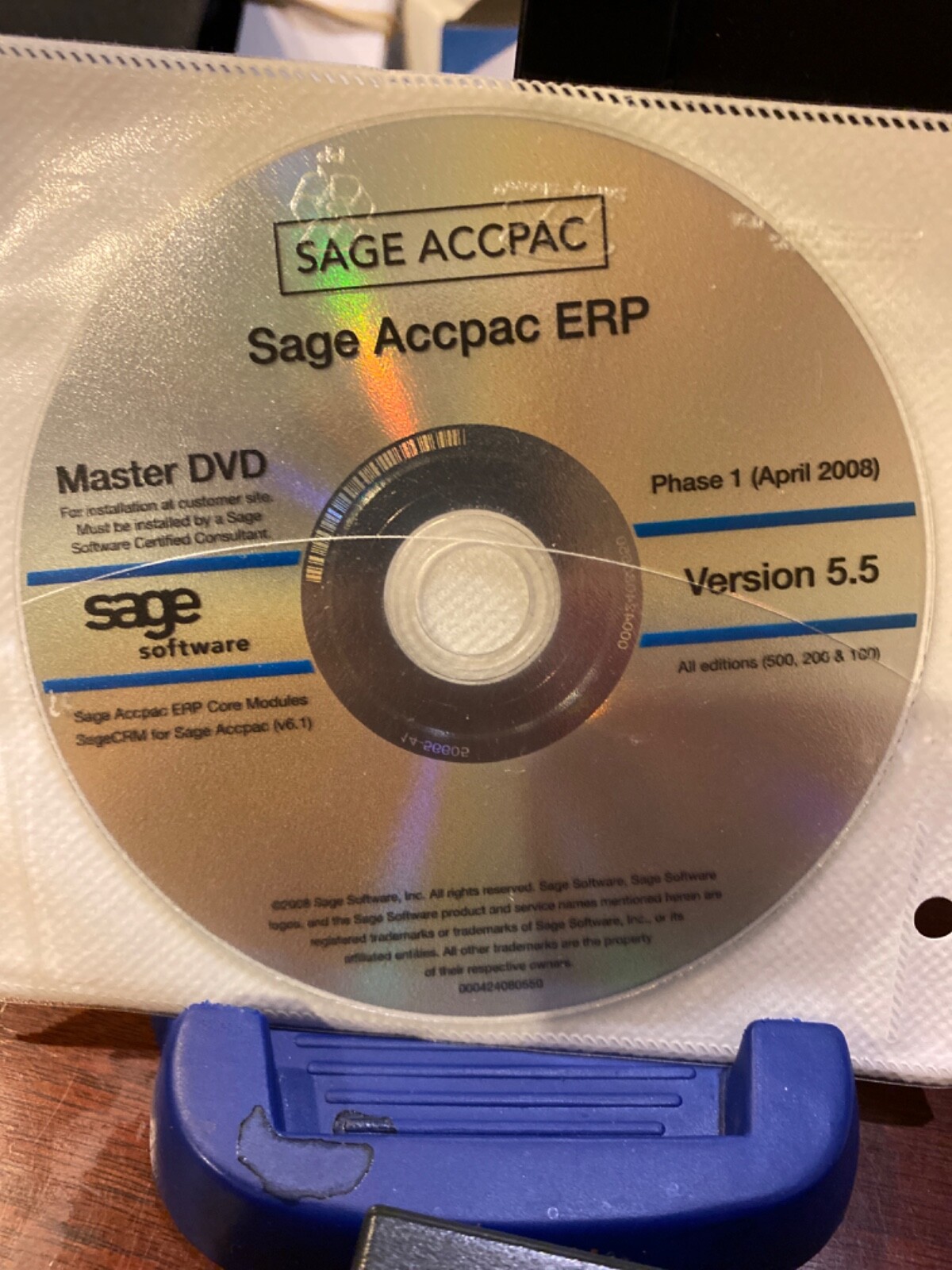 Brand New SAGE ACCPAC Extended Enterprise Suite v 5.5 Master 2DVDs. Never Used.