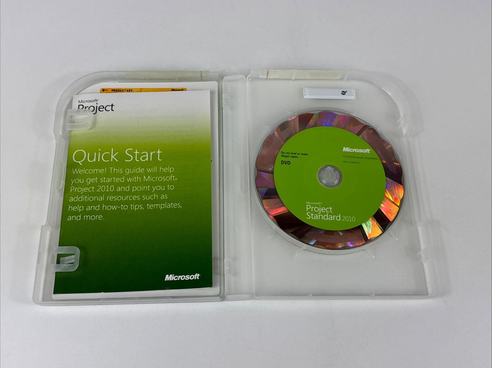 Microsoft Project Standard Service Pack 1 64-Bit (2010, DVD) Manual