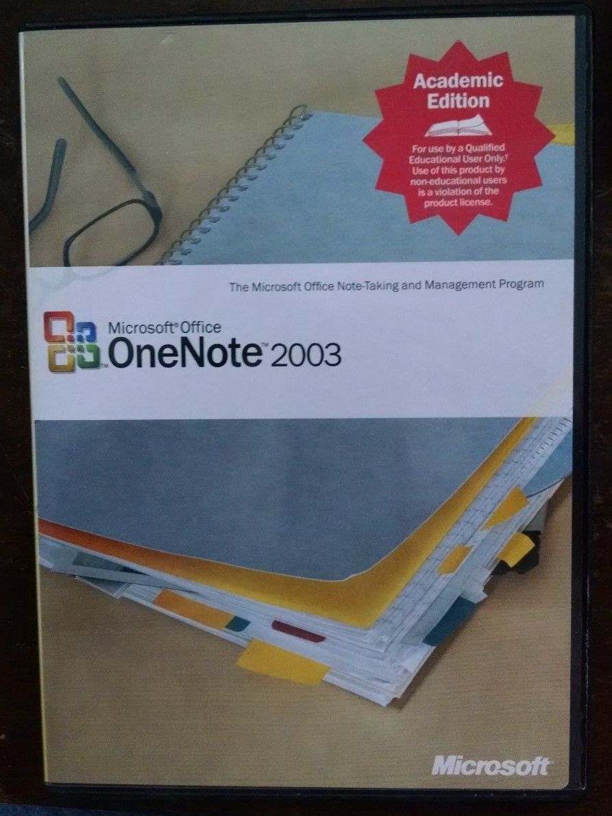 Microsoft Office One Note 2003 Academic Edition