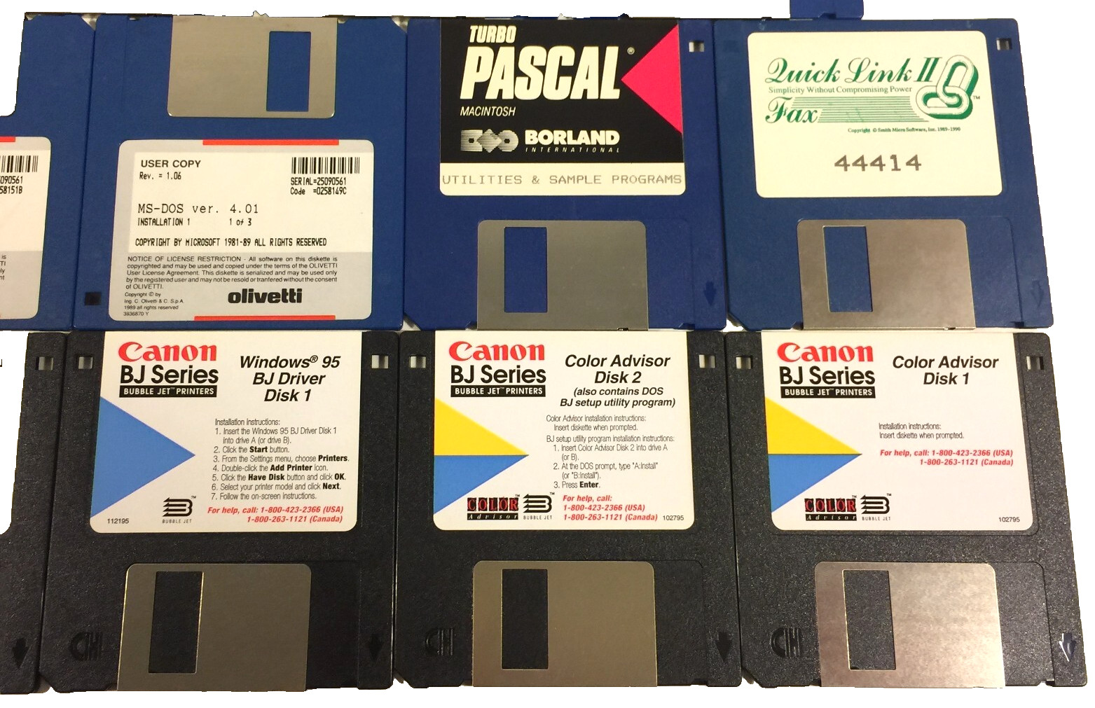 Lot of 18 Various Software Used Floppy Disk 3.5″