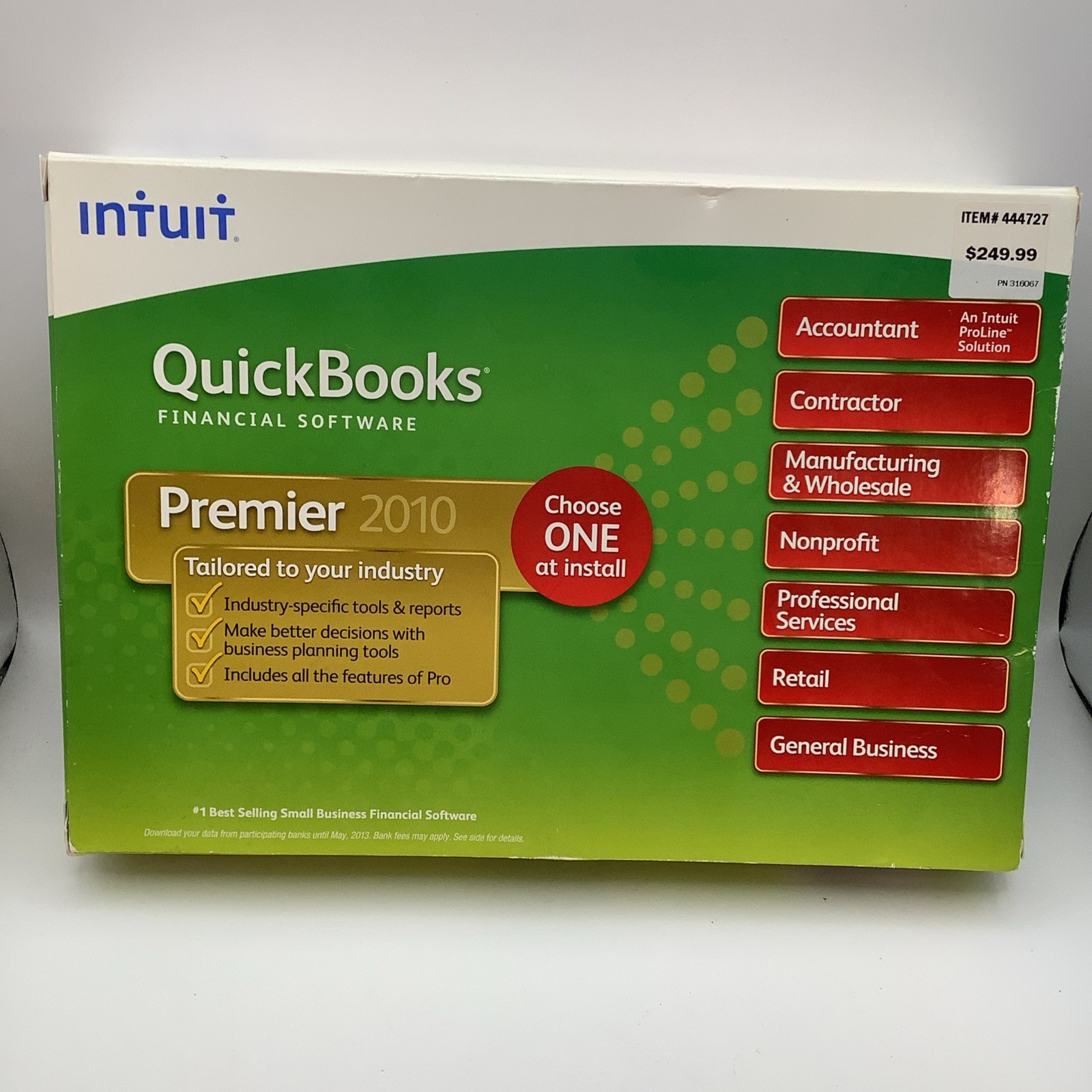 NEW Quickbooks Financial Software Premier 2010 Windows Retail SEALED