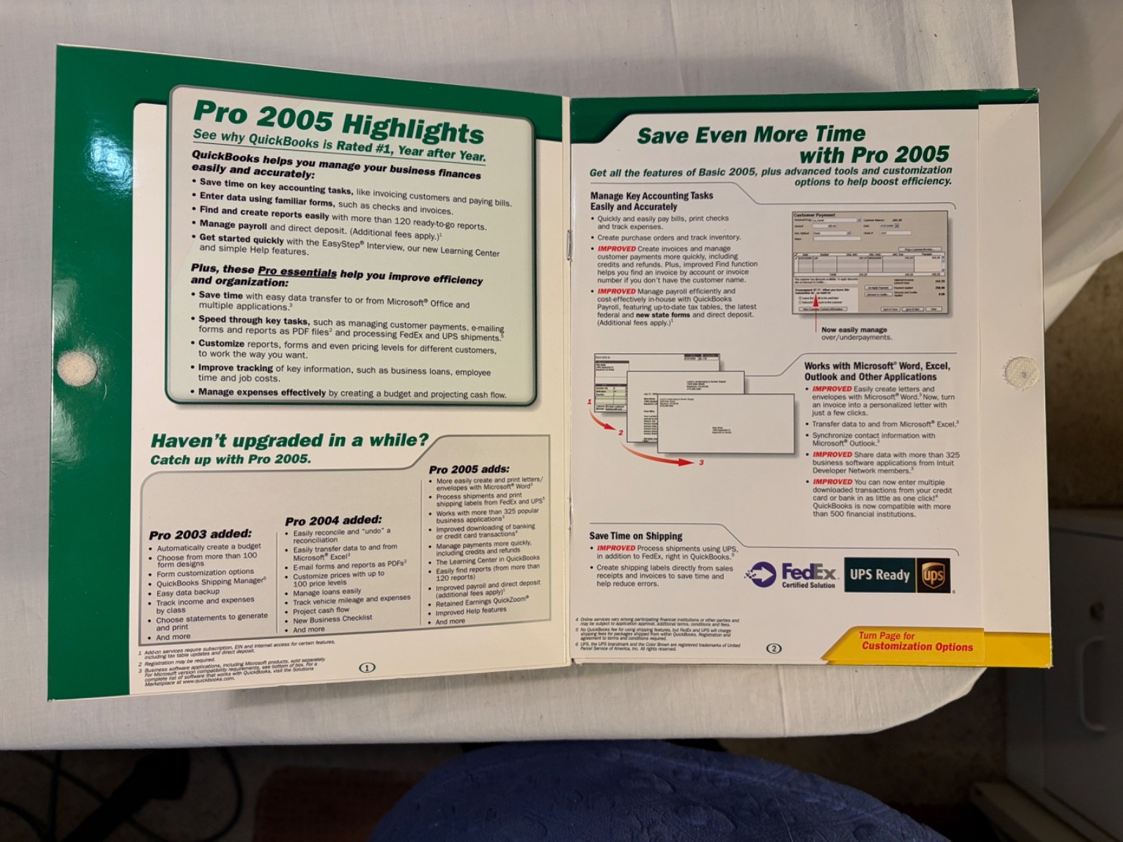 Quickbooks 2005 Windows CD and Key and Extra User Manual