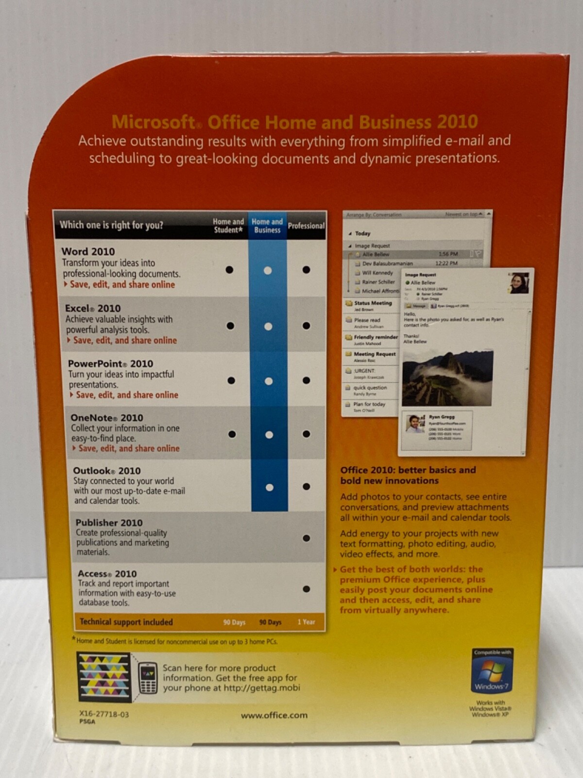 USED – Microsoft Office Home and Business 2010 (FC86A-4Q1841