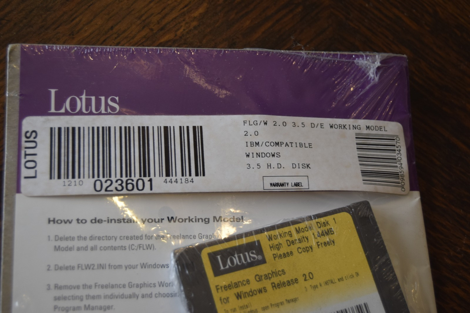New & Sealed! Lotus Freelance Graphics 2.0 For Windows 2.0, 3.5 Disk Media