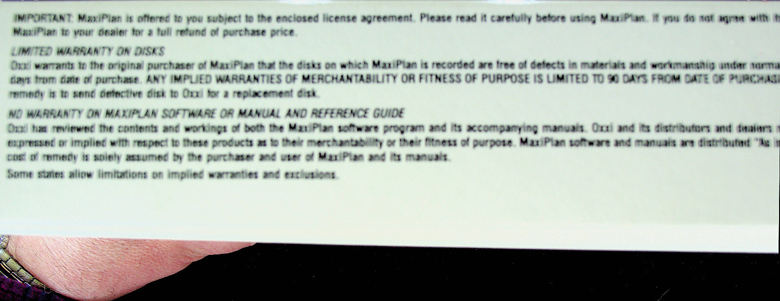 MaxiPlan 500 by Oxxi (1987) – Spreadsheet Analysis for Amiga – Open Box