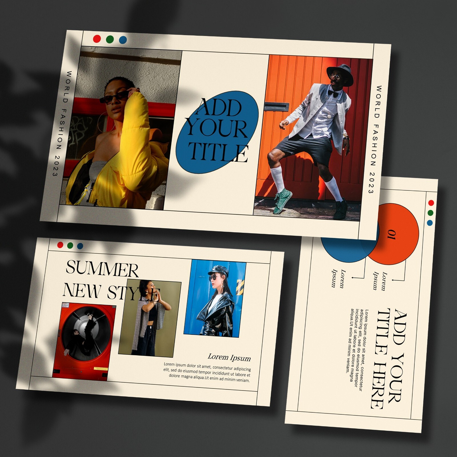 Retro Minimalist PowerPoint Template – Clean Modern Aesthetic Pitch Deck