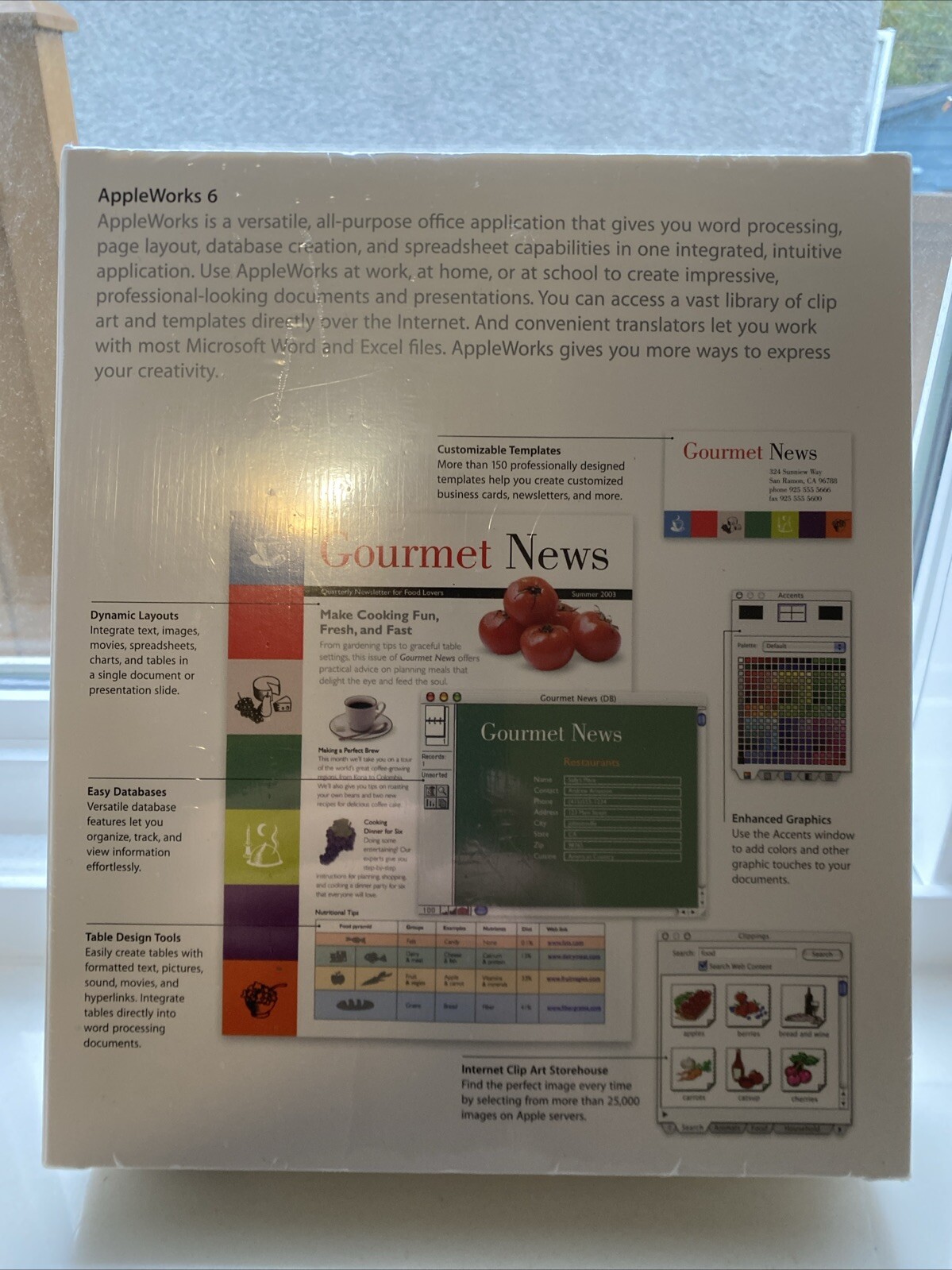 *NEW* Apple AppleWorks 6 Education Version 6.2.9 – M9053LL/A (2003)