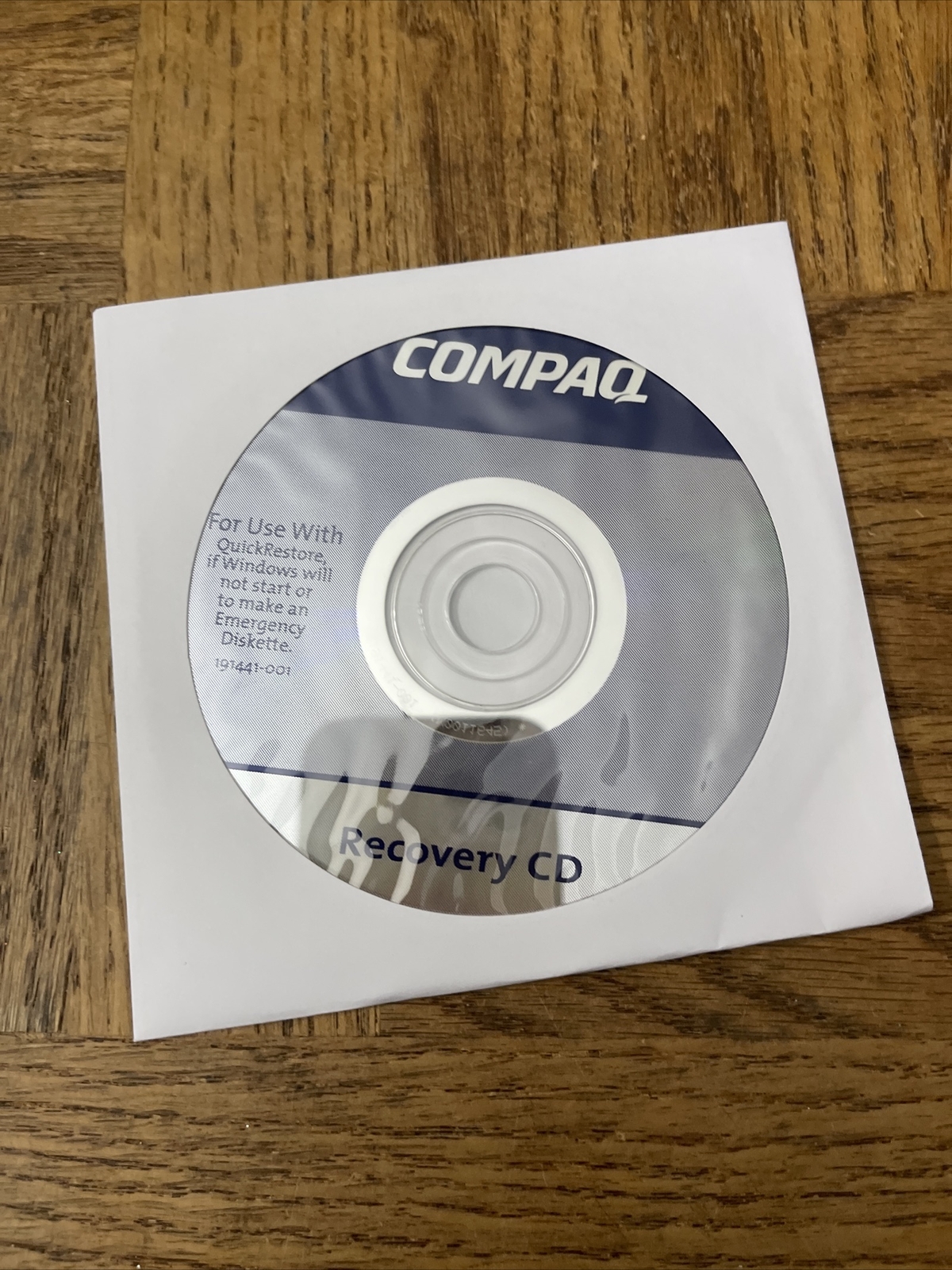 Compaq Recovery PC Software