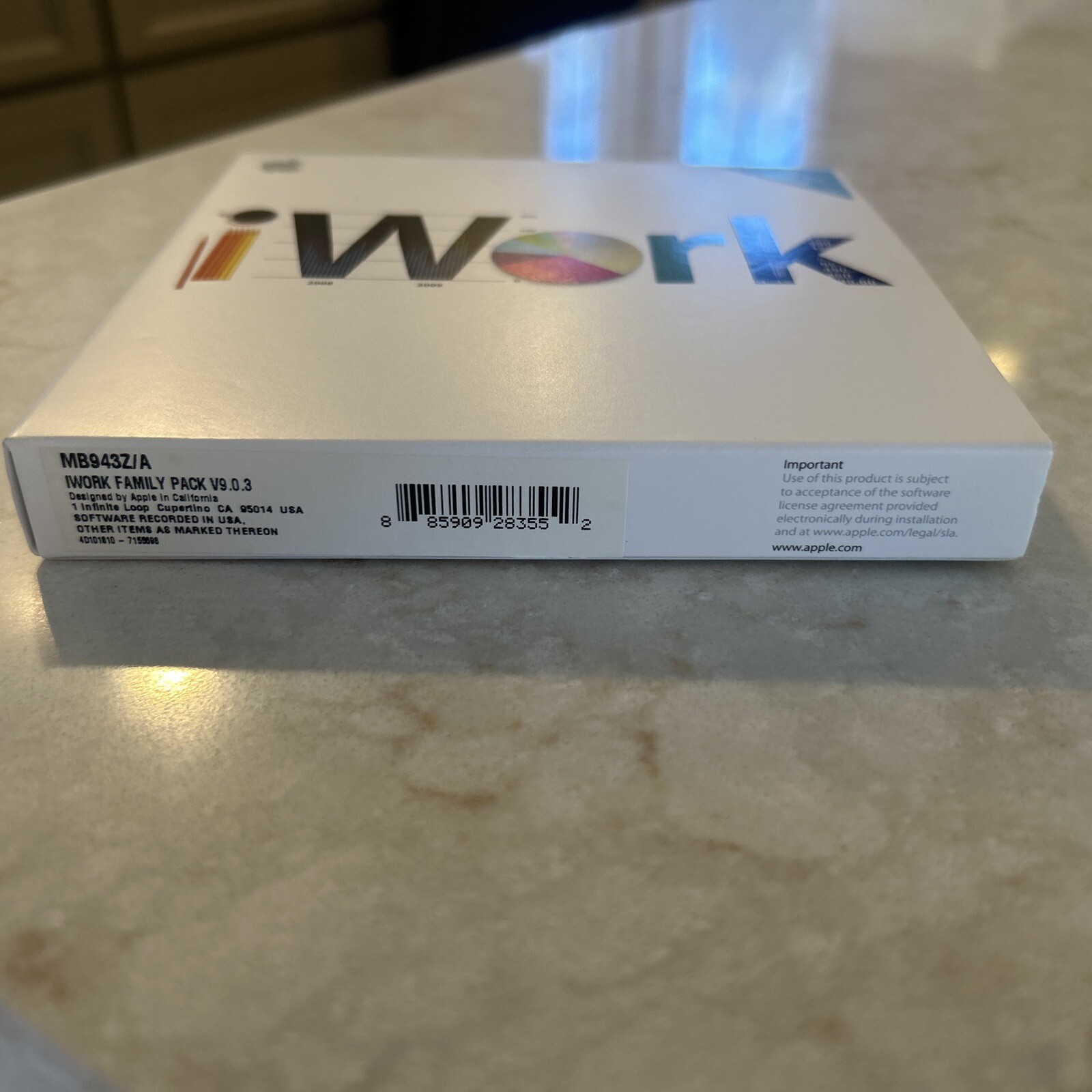 Apple iWork ’09 V9.0.3 MB943Z/A Install DVD Full Retail Version for Mac NEW READ