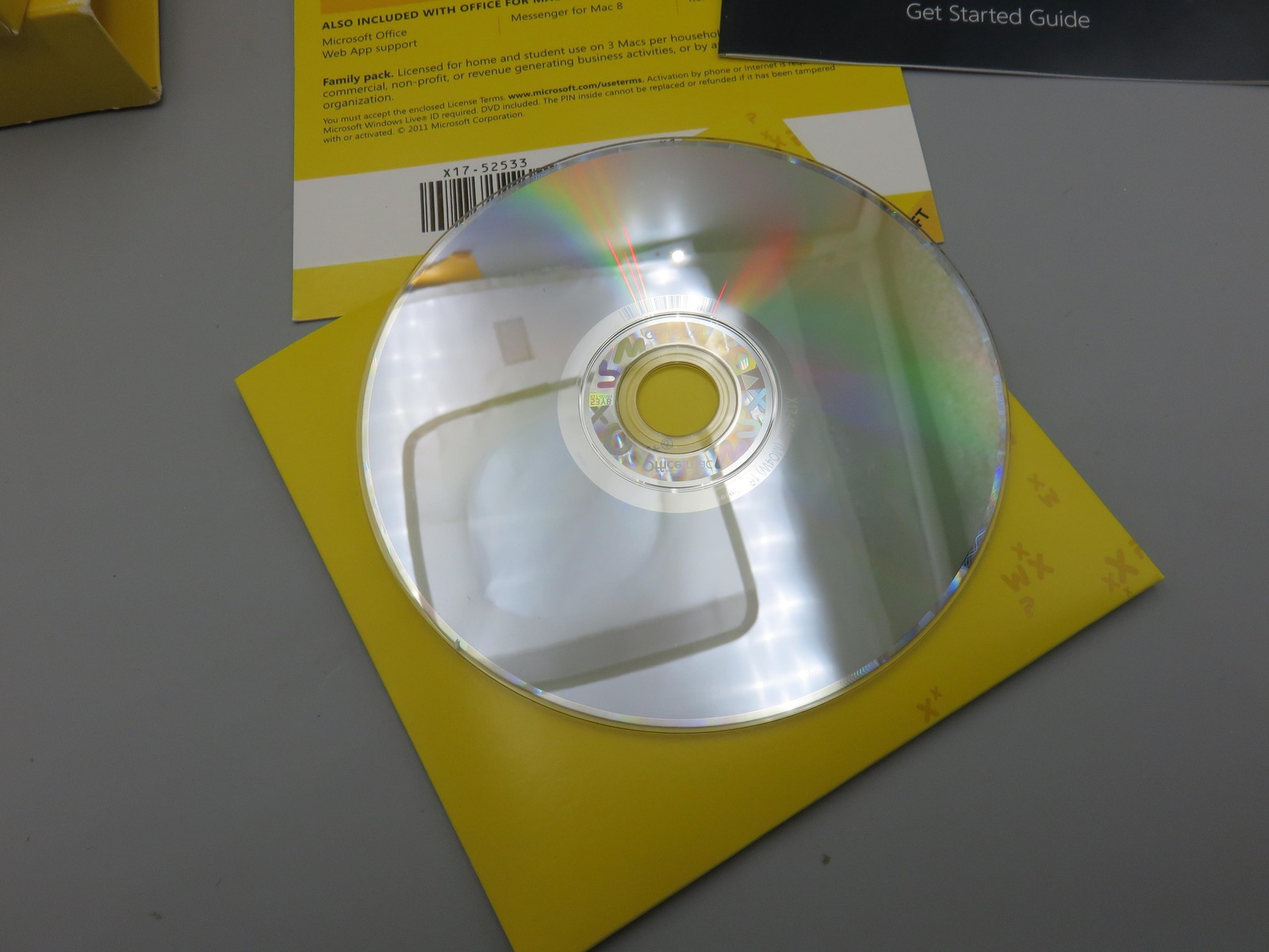 Microsoft Office Mac 2011 Home & Student DVD 3 User 3 Mac Family Pack Retail Box