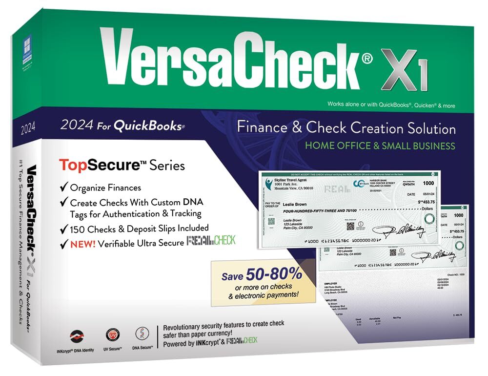 VersaCheck X1 2024 for QuickBooks – Finance and Check Creation Software