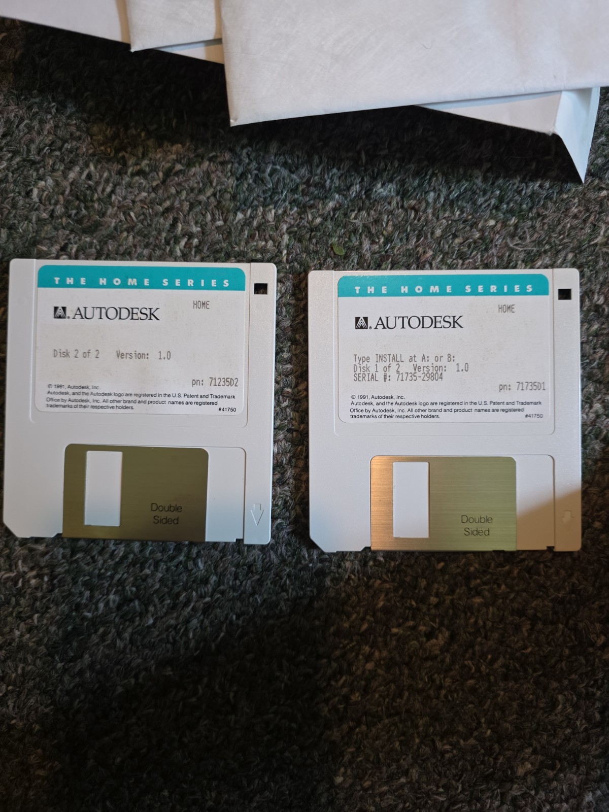 The Home Series Autodesk Home 1991 5.25″ and 3.5″ Disk
