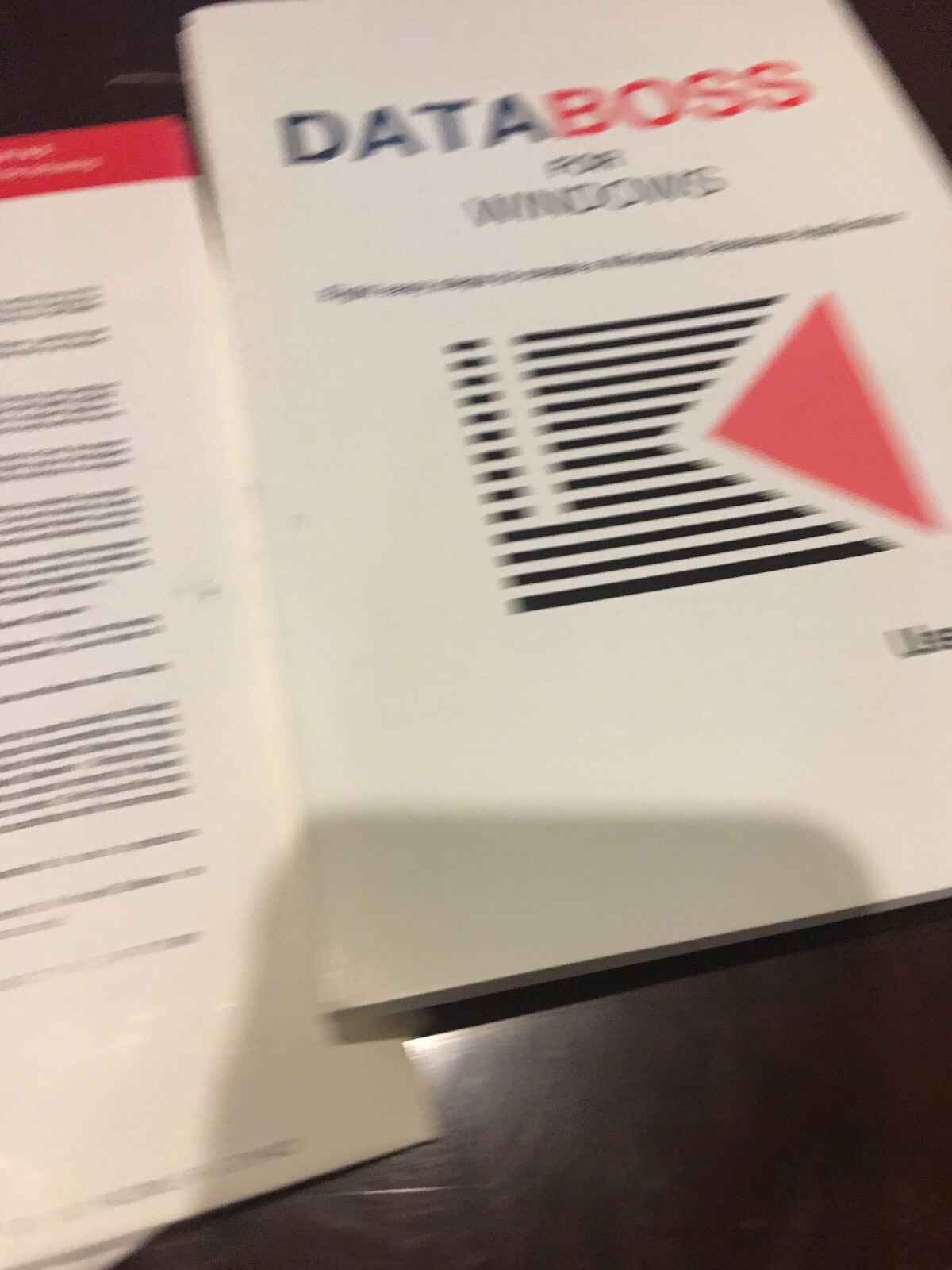 DATA BOSS FOR WINDOWS BY KEDWELL. DB APPLICATIONS DEVELOPMENT. Opened Never Used