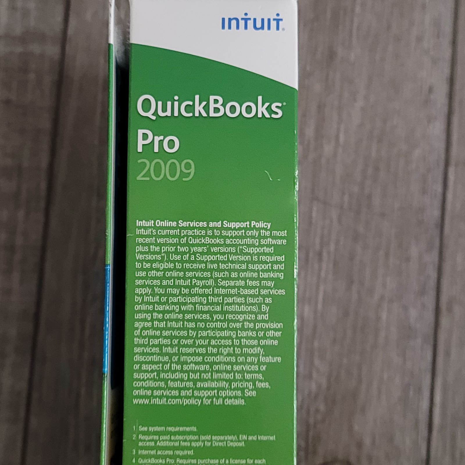 Intuit Quickbooks Accounting Desktop Pro 2009 for PC Windows XP – NEW / SEALED!