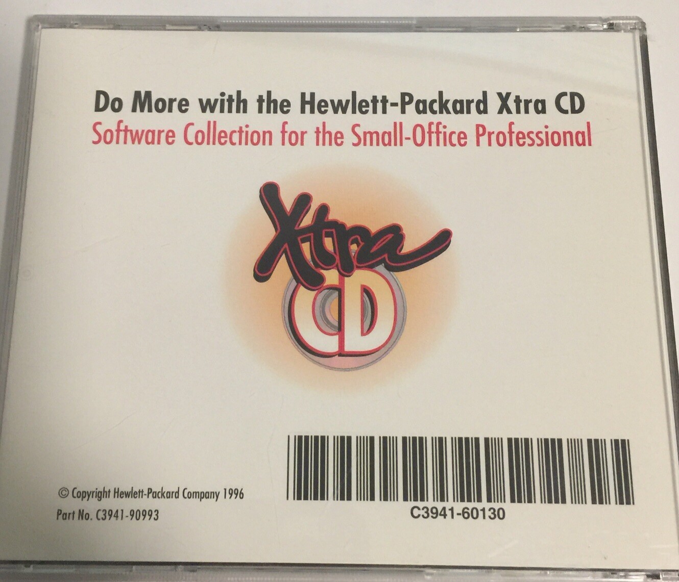 Hewlett Packard “Xtra CD” Software Collection For The Small Office Professional