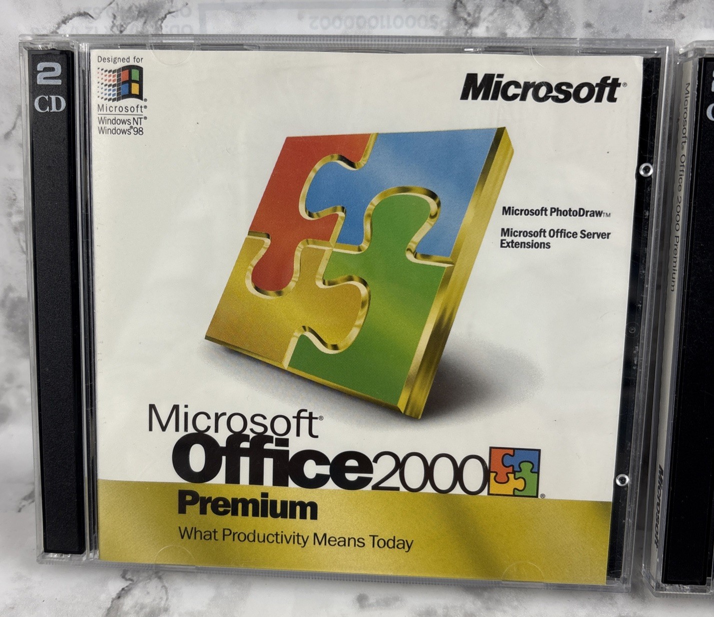 Microsoft Office 2000 Premium 4 CDs Set With Keys