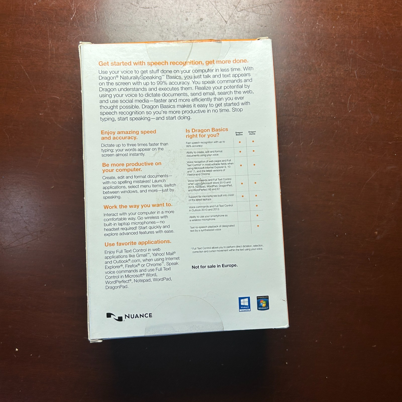 Nuance Dragon NaturallySpeaking 13 Basics Speech Recognition Software W/ Headset