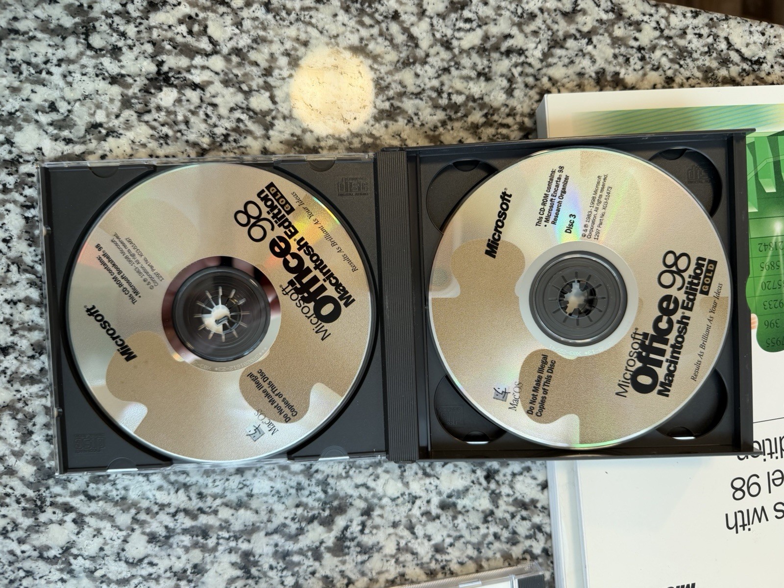 Vintage Microsoft Office 98 Macintosh Edition Upgrade Gold Edition