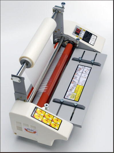 13″ (335mm) A3 Cold Hot Laminator 4 Rollers Roll Laminating Machine Speed Adjust