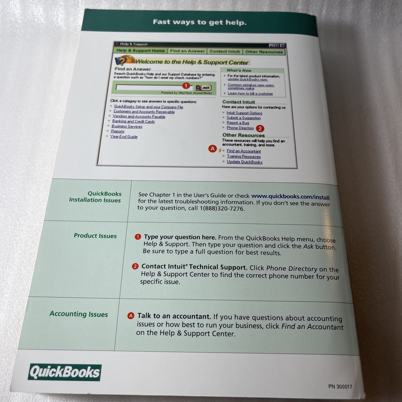QuickBooks Pro 2002 CD, Key Code, User Guide, Catalogue, Original Box