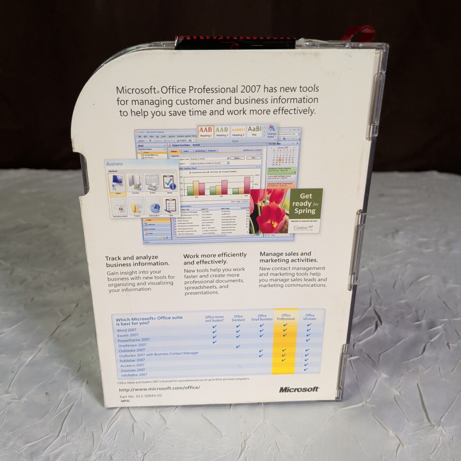 Microsoft Office 2007 Professional Full English Retail Version w/ Product Key