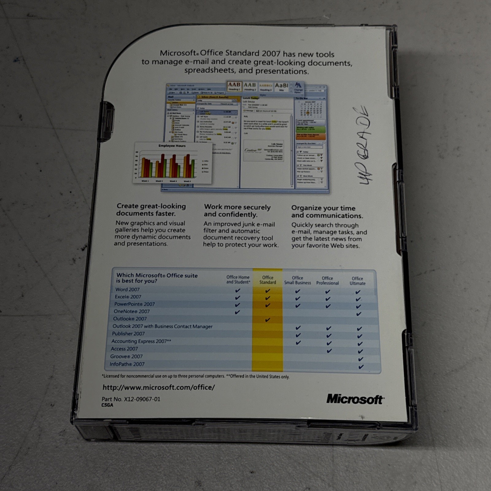Microsoft Office Small Business 2007 UPGRADE (with KEY, 2 Discs, booklet)