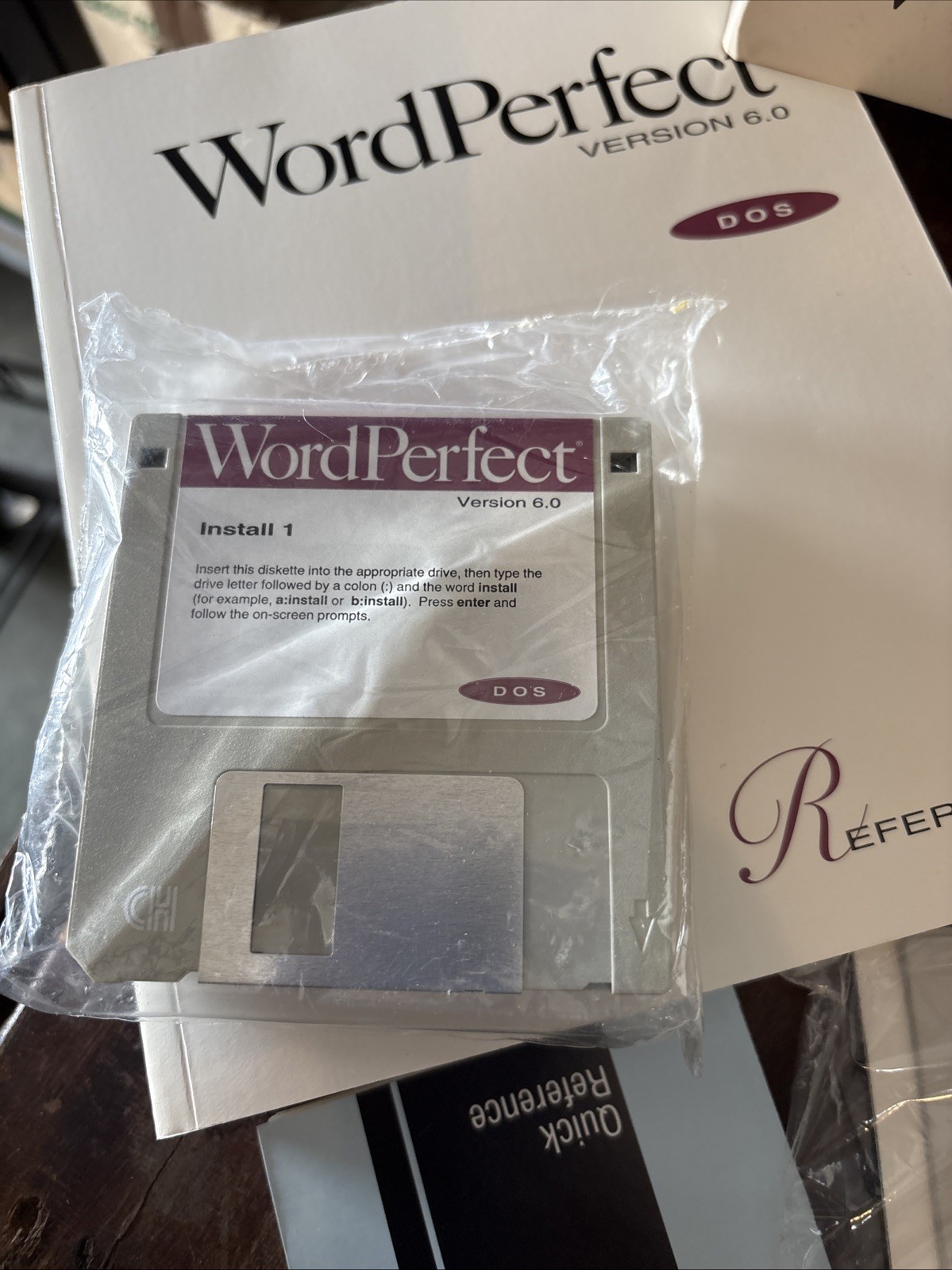 Windows WordPerfect Version 6.0 Word Processor Software Vtg DOS Sealed Disks