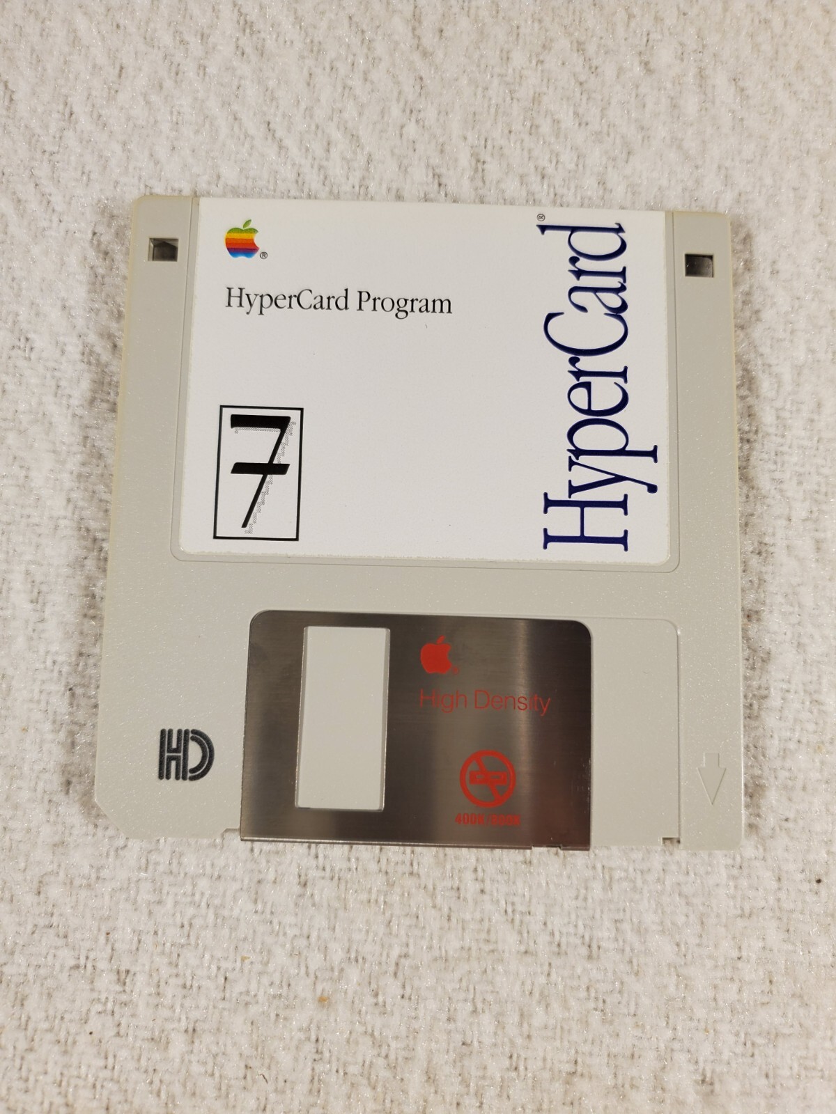 1991 Apple Macintosh HyperCard Program 690-5765-A Version 2.1 3.5″ Floppy Disk
