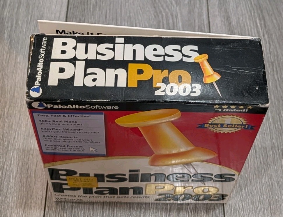 Business Plan Pro 2003 (Sold As Is)