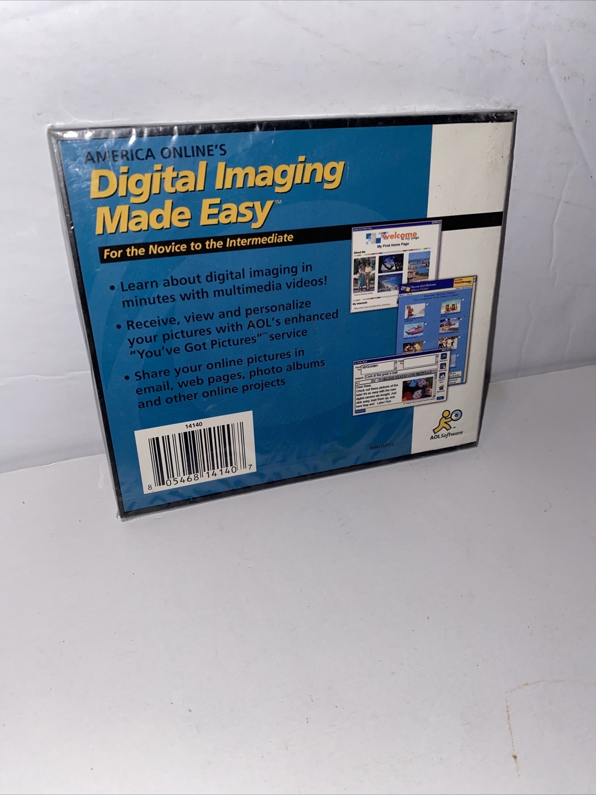 NEW! AOL Digital Imaging Made Easy – PC Software Program CD-Rom