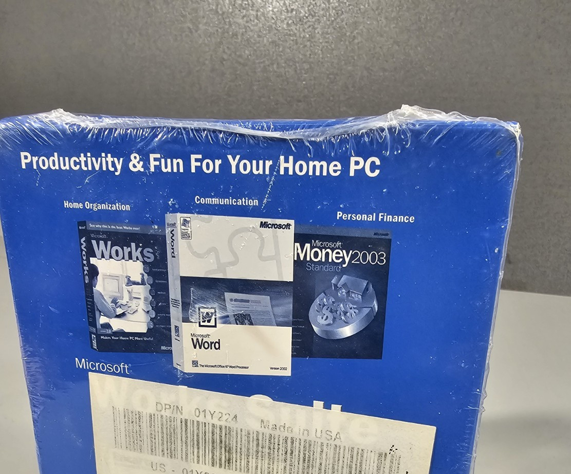Microsoft Works Suite 2003 With Product Key Brand New Sealed CD