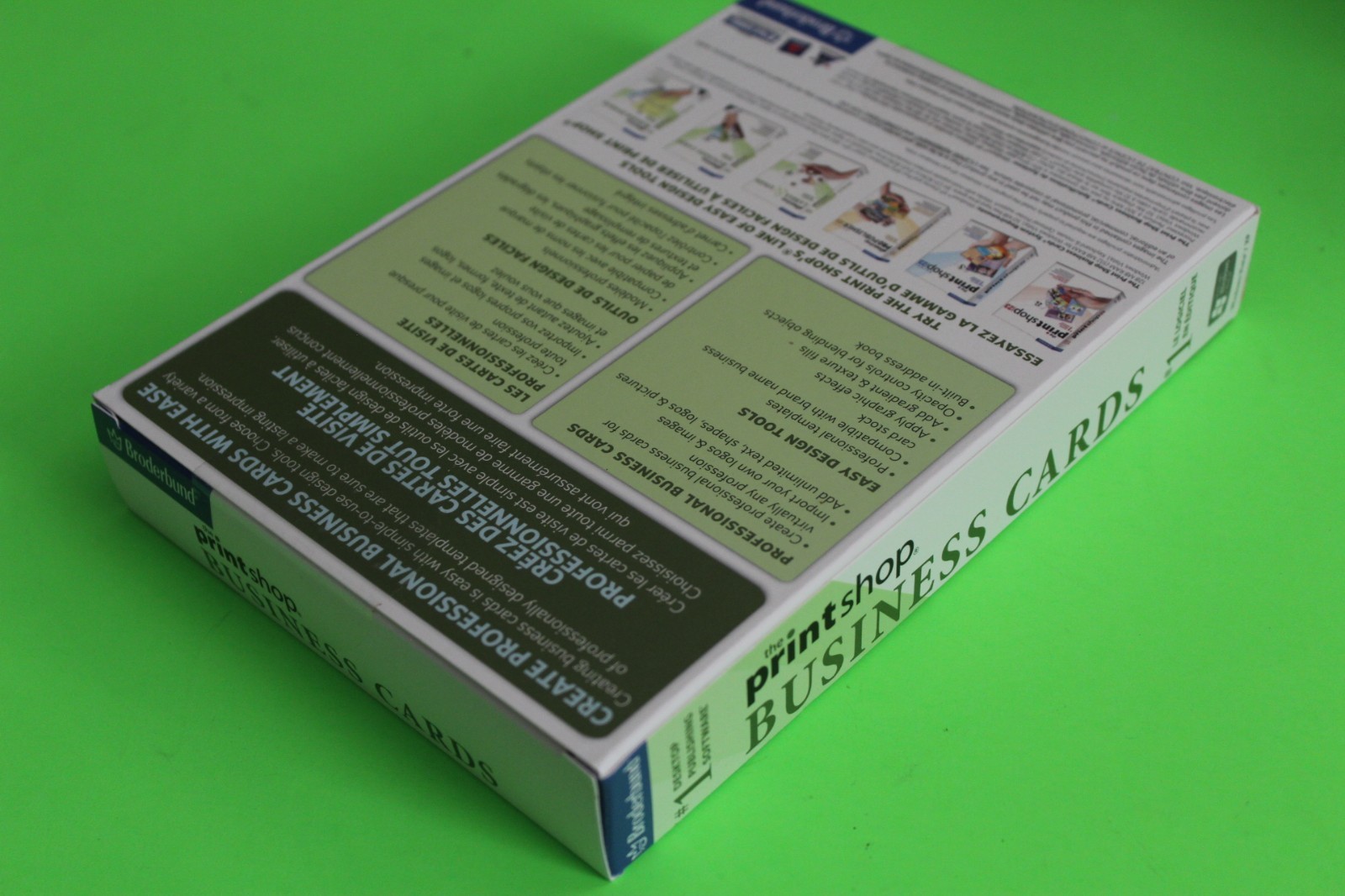 Broderbund The Printshop Business Cards – Encore Print Shop Design Software NEW