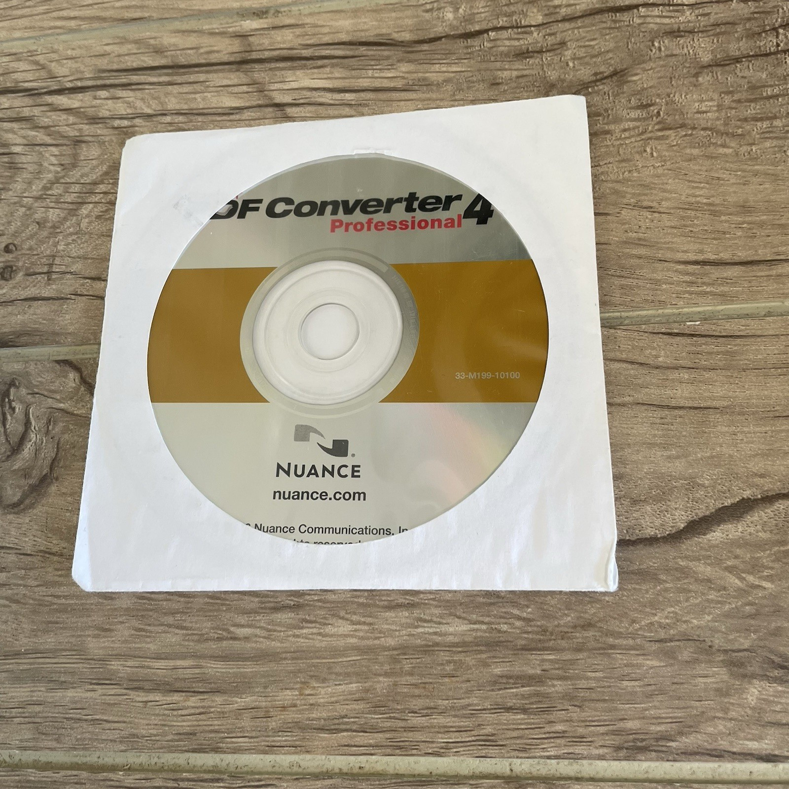 Nuance PDF Converter Professional 4 – Install Disc & Serial Number