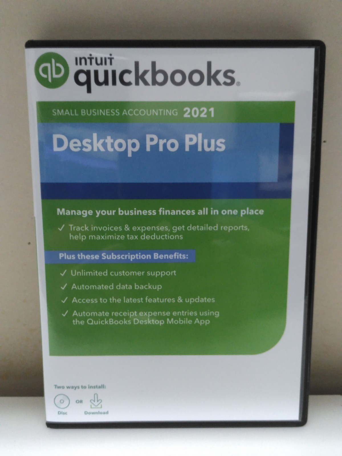 QuickBooks Desktop Pro 2021 Software Media