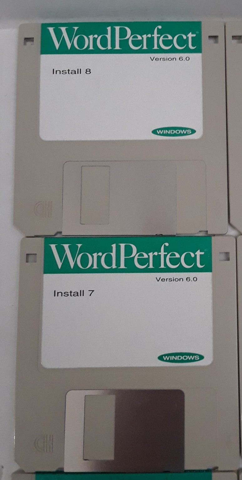 13 Assorted Word perfect 6.0 for DOS 3.5 in Floppy Disks Vintage Programs