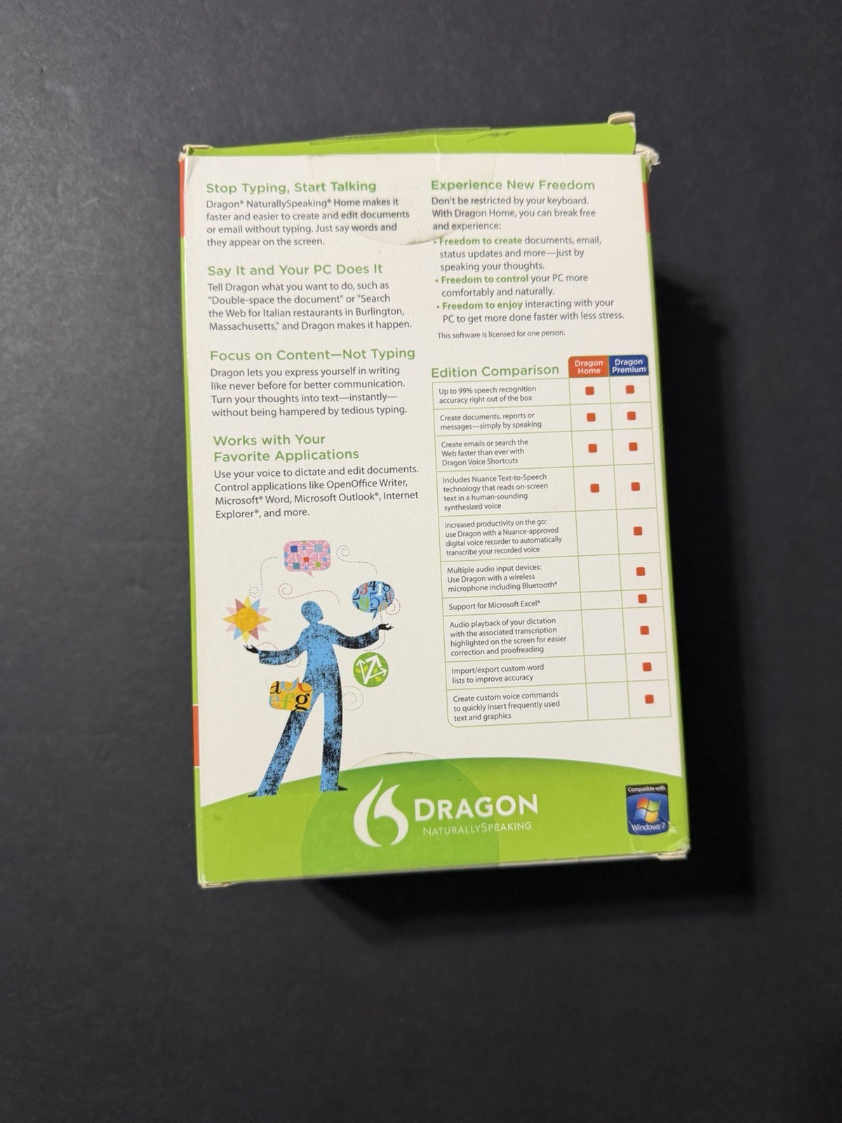 Dragon Naturally Speaking 11 in Original Box