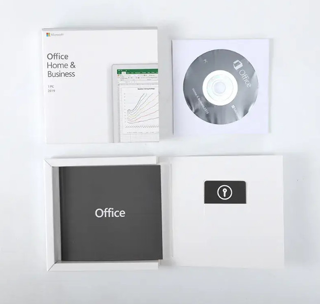 Microsoft Office 2019 Home and Business 1PC Lifetime Package DVD for windows