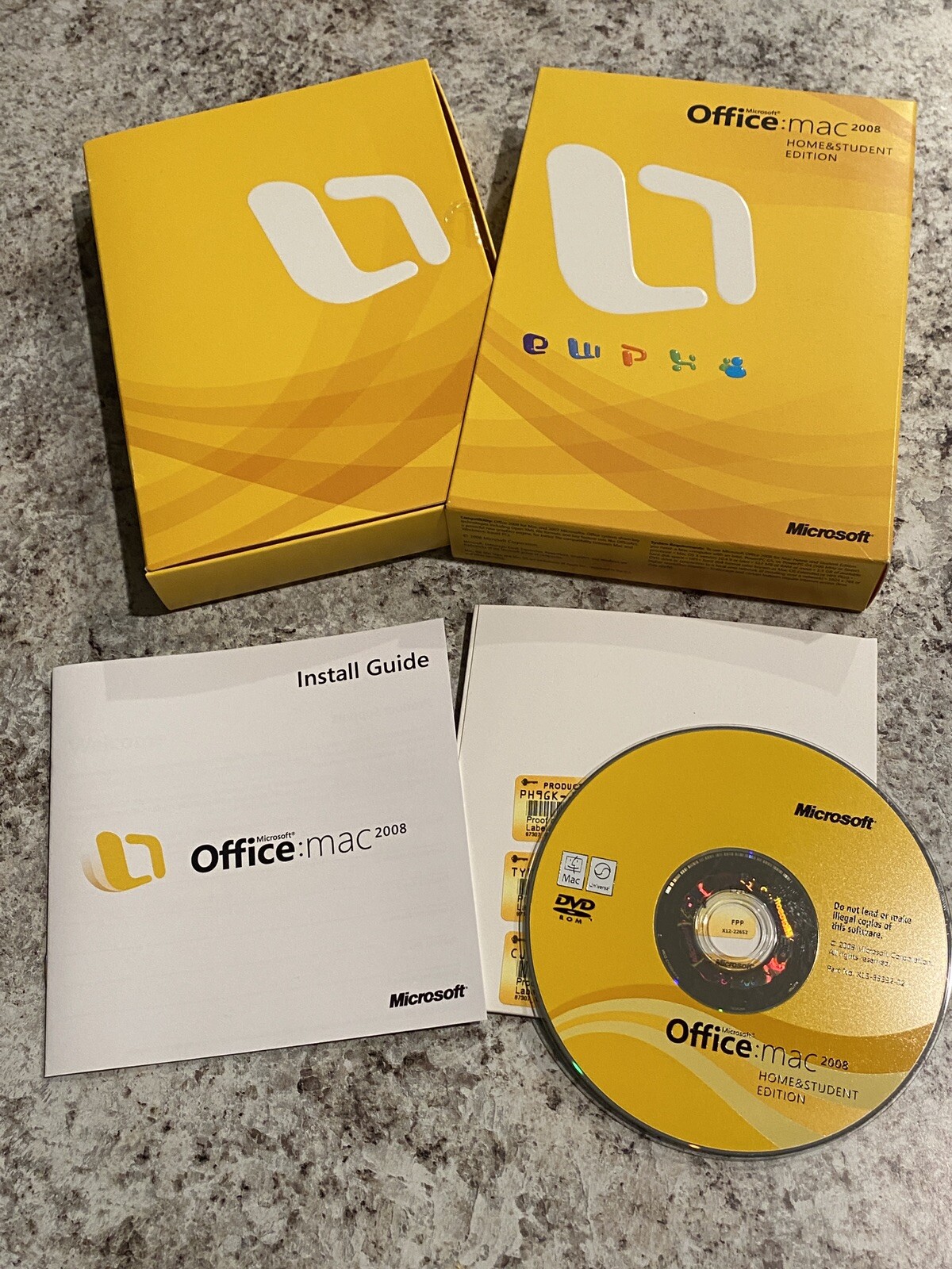 Microsoft Office 2008 Home & Student Edition for Mac Inv#X18